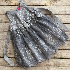 Beautiful pinky girls Silver holiday dress